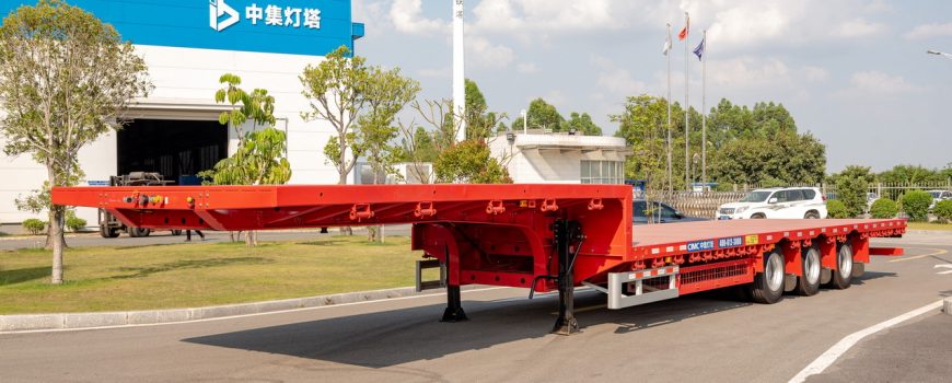 flatbed container trailer