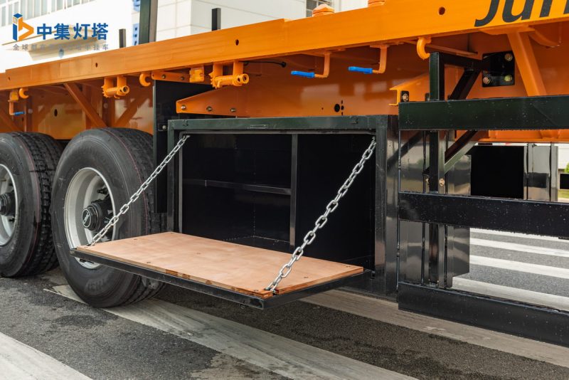 13.6M flatbed with air suspension with tri-axle for Saudi Arabia－Stand Weight