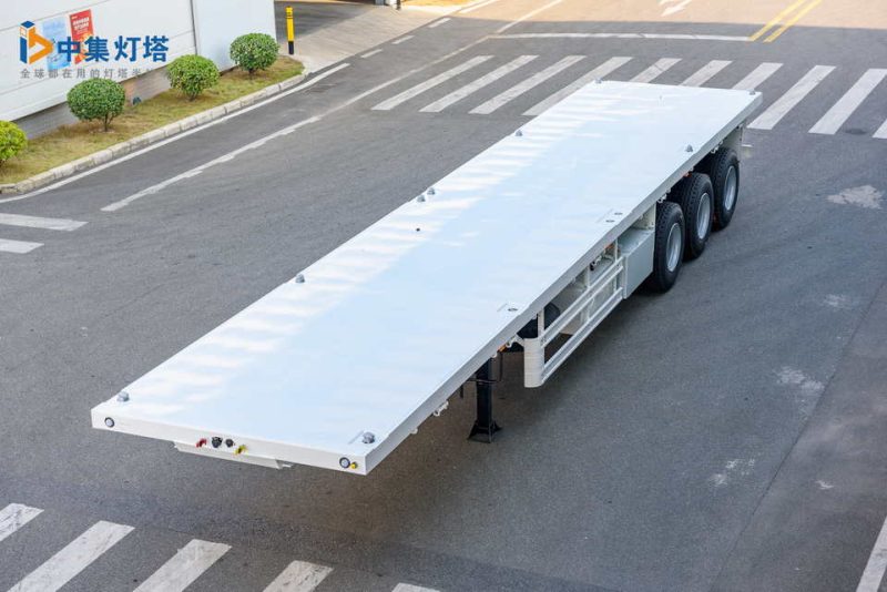 40ft 3 axles Africa flatbed trailer