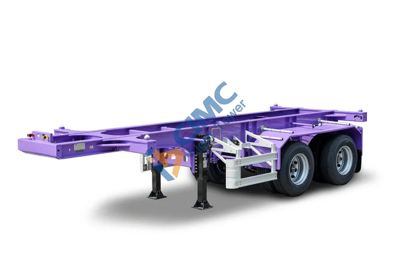 20ft container chassis purple