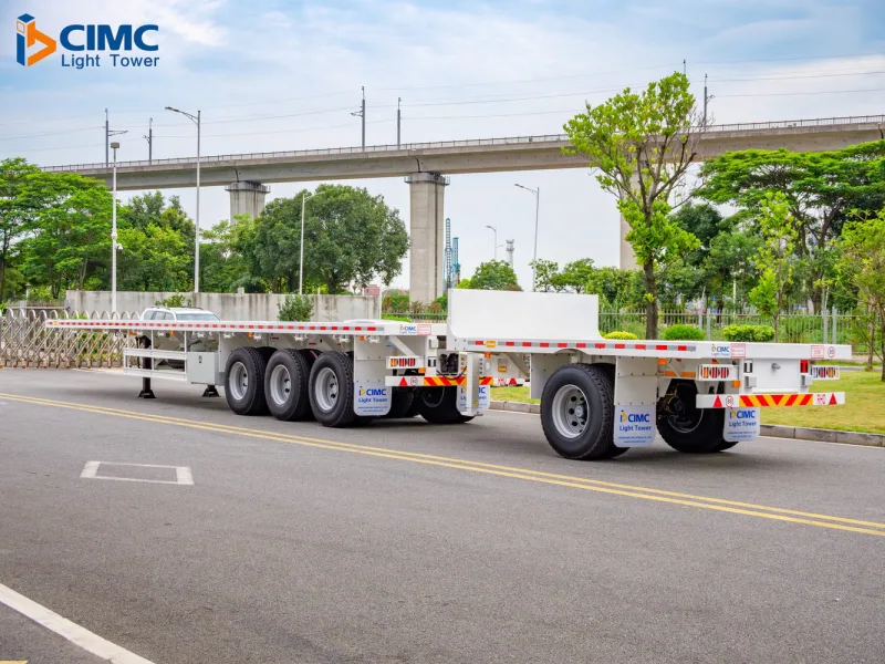 B-double Flatbed Semi Trailer